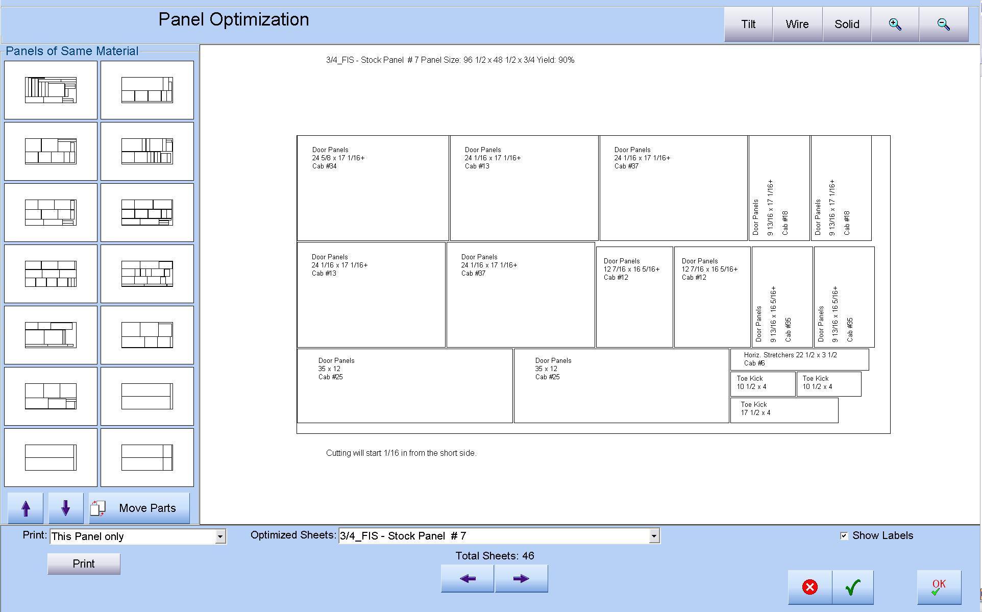 Cabinet Pro Cabinet Making Software Providing Cutlists Bidding